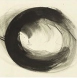 Sumi Ink circle that looks like the letter C